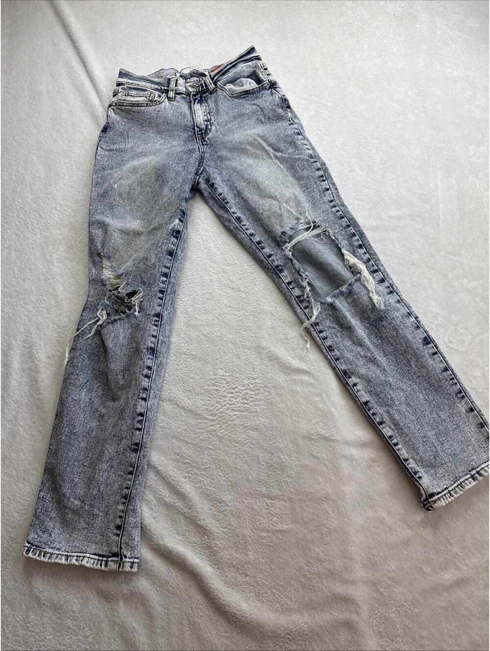 Ripped Jeans Size 5/27 Celebrity, Pink, Distressed Jeans (2429)